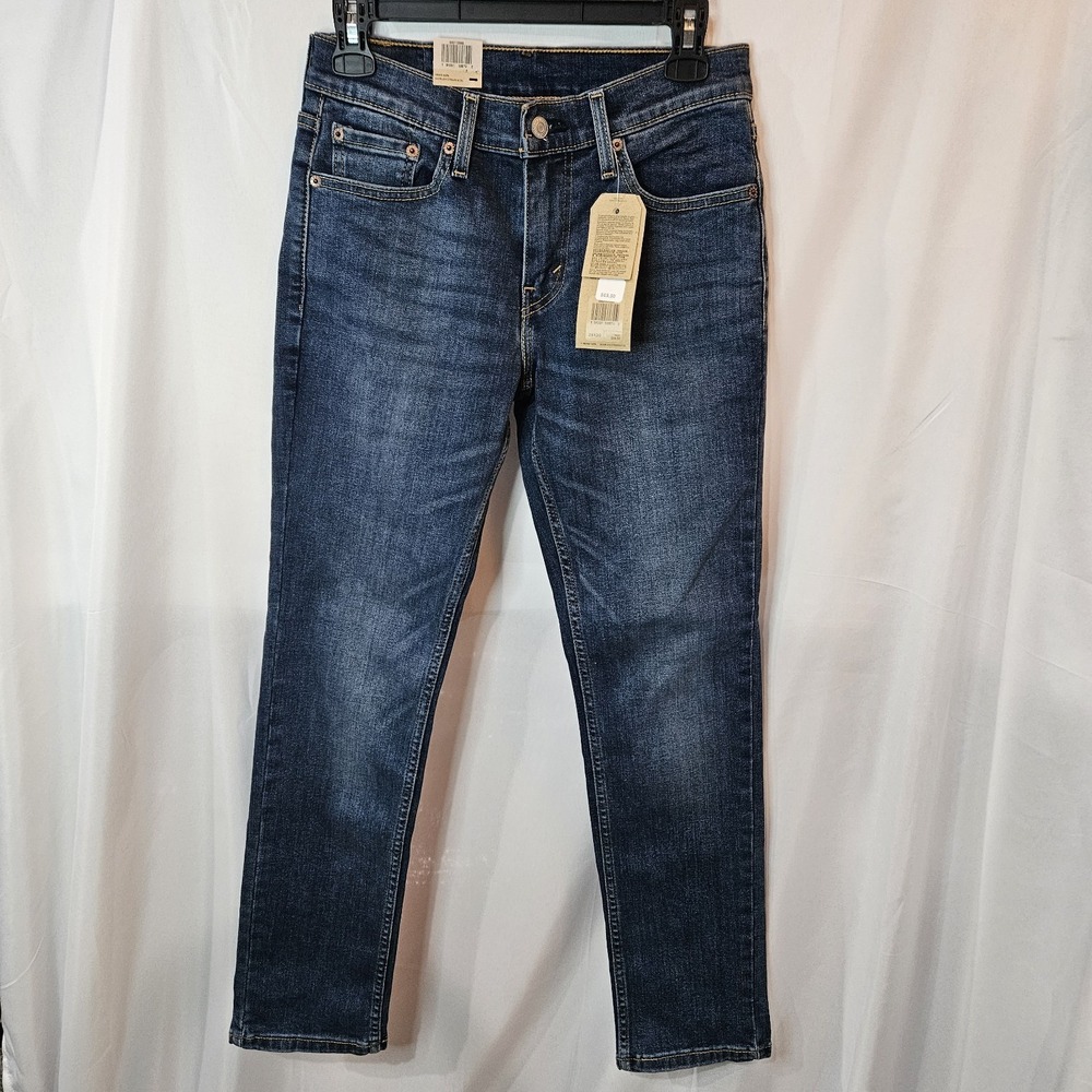 NWT Levi's 511 Slim Fit Jeans Men Sz 28x30 Stretch Dark Wash Denim Rugged Casual